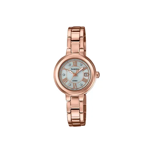 CASIO SHEEN Collection Кварцевый механизм Часы Женские Серый циферблат SHS 4523PG 7AUPR