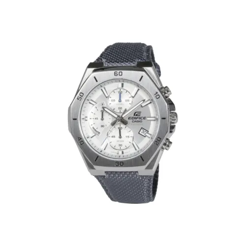 CASIO EDIFICE Collection Кварцевый механизм кожа нейлоновый ремешок часы 48*45,8 мм мужские часы