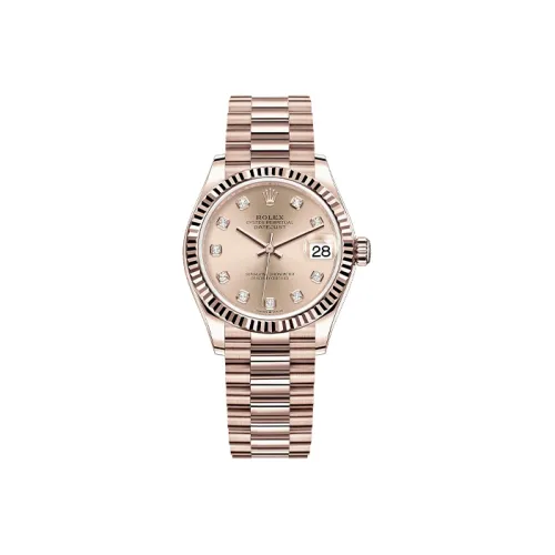 ROLEX Автоматический Механический Movement Женские часы Log Series Розовый