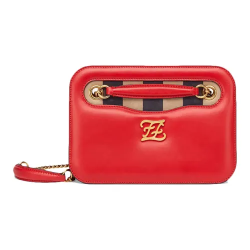 FENDI Сумка из коровьей кожи с цепочкой сумка через плечо стандартная женская красная