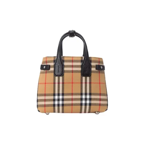 Burberry Винтаж Коровья кожа Сумка через плечо Сумка Обычная Женская Желто-коричневая