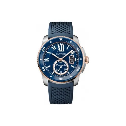 CARTIER Коллекция CALIBRE Автоматический Механический Часы Мужские Часы 42 мм Синий Циферблат