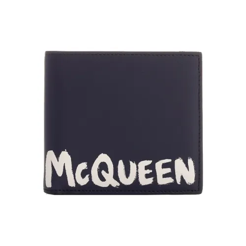 Alexander McQueen Кошелек из коровьей кожи Мужской Черный