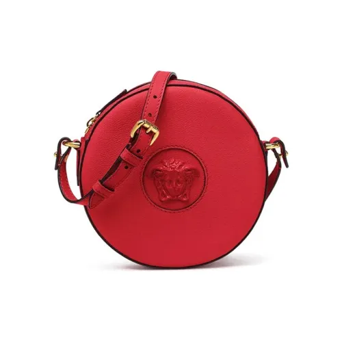 VERSACE La Medusa Кожа Camera Сумка Сумка через плечо Сумка на плечо Женская Красная