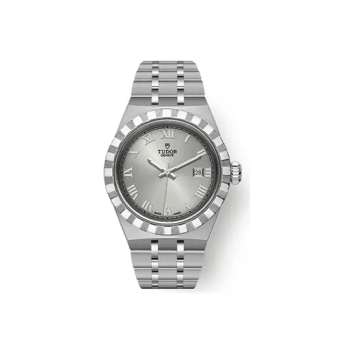 TUDOR Royal Collection Автоматический Механический Механизм Женские Часы 28 мм Серый Циферблат Стальные Оправа Часов Стальной Ремешок