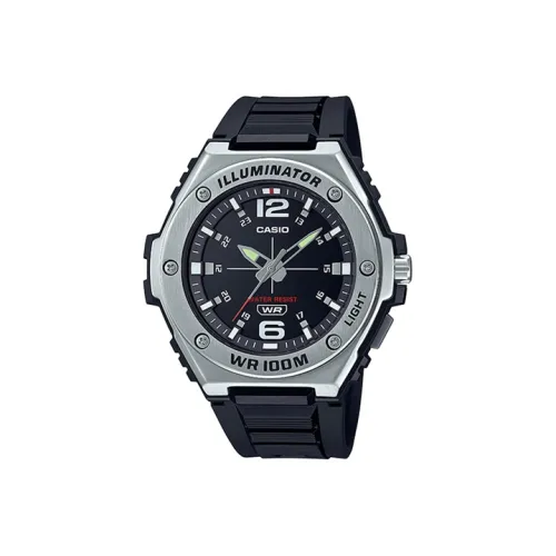 CASIO YOUTH Collection Круглый Аналоговый Кварцевый Механизм Смольный Ремешок Часы Мужские Черный Циферблат
