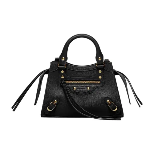 Balenciaga Телячья кожа Байкер Сумка Через плечо Сумка Обычный Женский Черный