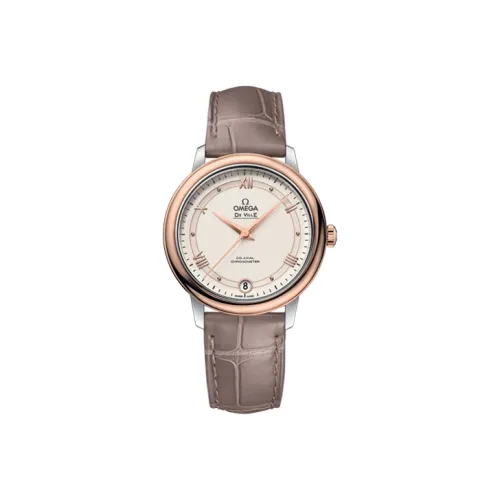 OMEGA Автоматический Механический Movement Женские Часы Elegant Saucer Series 32,7 мм Кофе