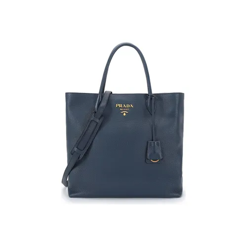 PRADA Сумка через плечо из кожи Тоут Сумка для женщин Балтийский синий