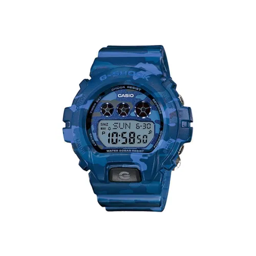 CASIO G Shock 6900 Camouflage Collection Кварцевый механизм Смольный ремешок Часы 48,8*46*12,7 мм Мужские часы Серый циферблат