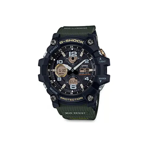 Г Shock Г Shock Land Коллекция Little Грязь Король Солнечный Кварцевый механизм Смола Ремень Часы Мужские Черный Циферблат