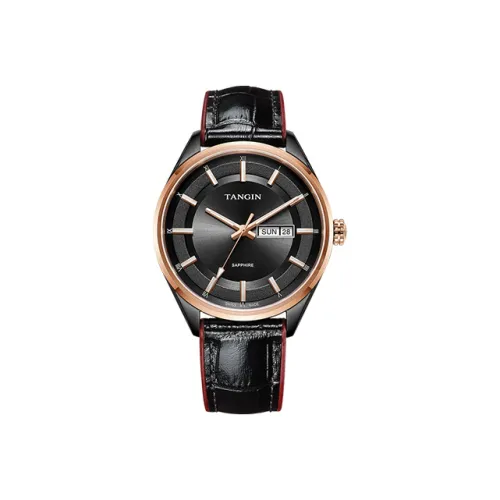 TANGIN SWISS Ice Hockey Team Collaboration Кварцевый механизм Мужские часы Обхват запястья Часы 42 Черный циферблат