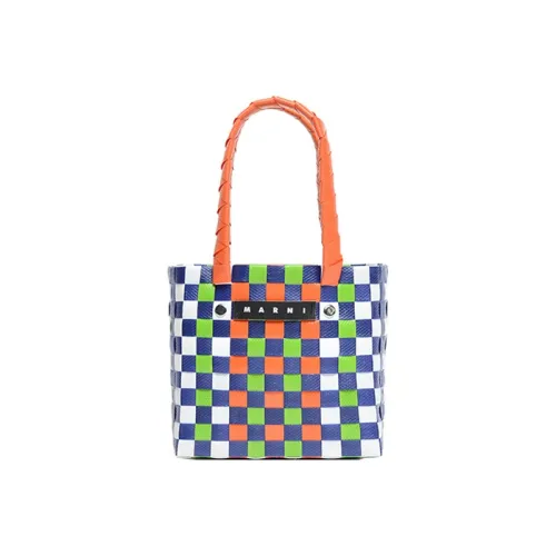 MARNI Плетеная сумка из ПВХ сумка для путешествий сумка-тоут сумка для покупок обычная женская многоцветная