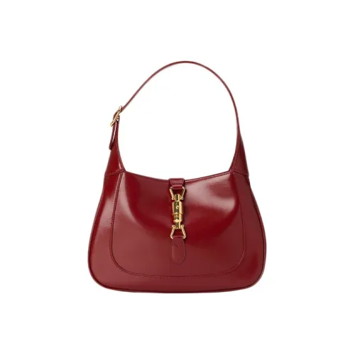 GUCCI Jackie 1961 Кожа Crescent Сумка через плечо Сумка через плечо Женская Total Красный Цвет