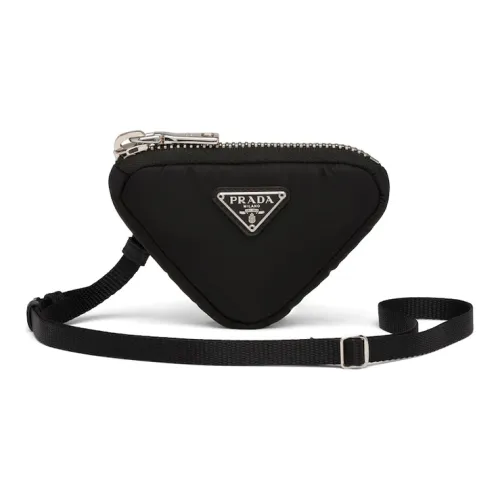 PRADA Nylon Coin Purse Unisex Black PRADA Нейлоновый кошелек для монет Унисекс Черный