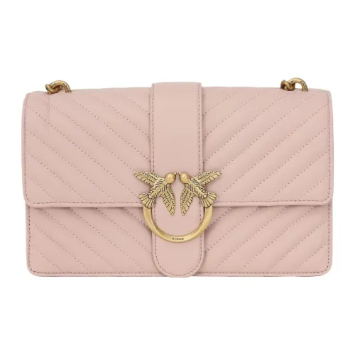 PINKO Quilt Овчина Swallow Сумка Сумки через плечо Сумка на плечо Женская Розовая
