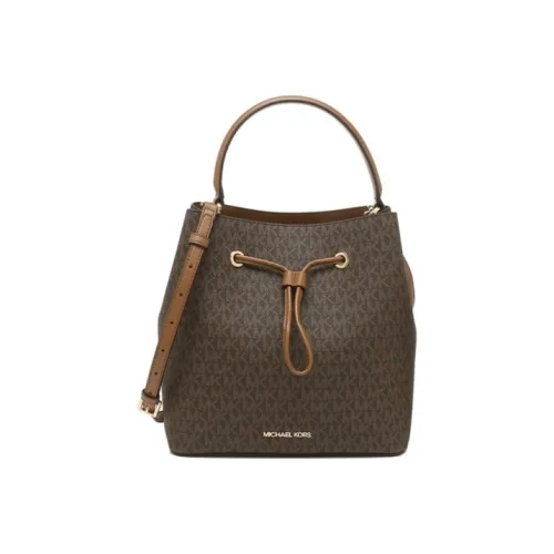 MICHAEL KORS Suri PVC Ведрообразная Сумка Сумка через плечо Сумка Большая Женская Желудево-коричневая