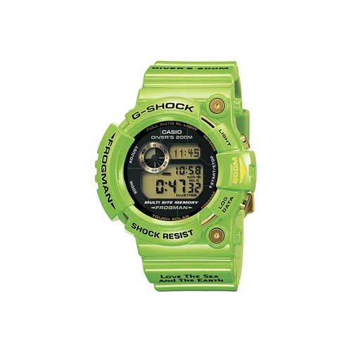 CASIO г SHOCK Collection FROGMAN Коллекция Кварцевый механизм Смольный ремешок Часы Мужские Черный циферблат