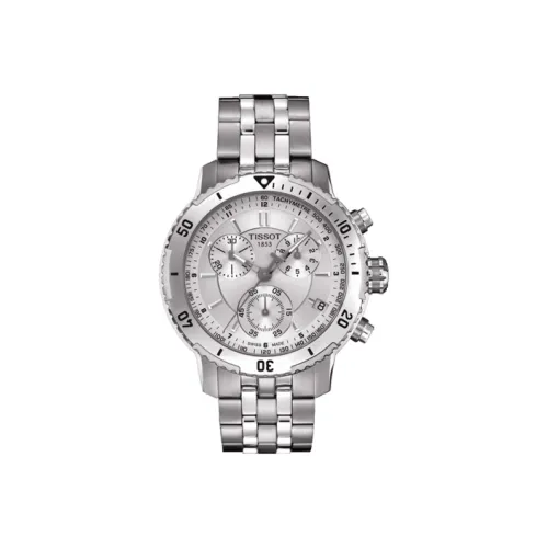 Tissot PRS 200 Collection Кварцевый механизм Мужские часы Часы 41 мм Серебристый циферблат Корпус из нержавеющей стали