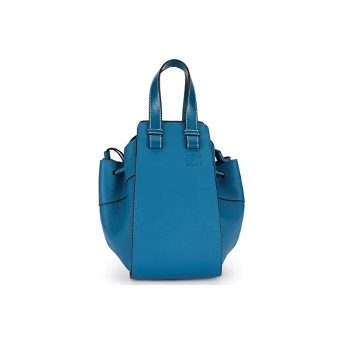 LOEWE Hammock Коровья кожа Hammock Сумка Сумка через плечо Сумка Женская Синяя