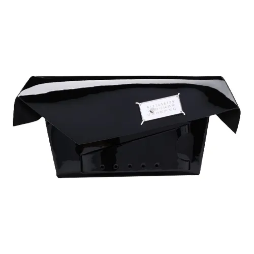 Maison Margiela Snatched Телячья кожа Коробка Сумка Ручная Сумка Сумка через плечо Женская Черная