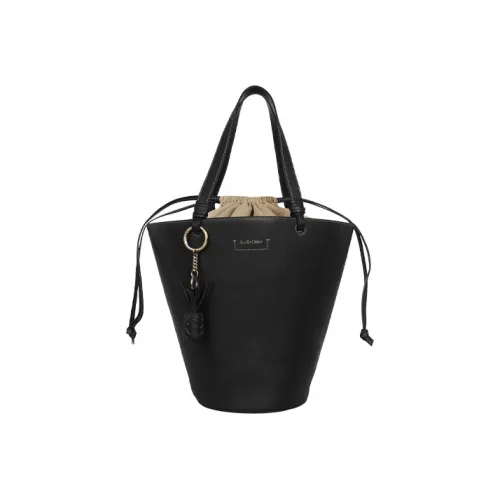 See By Chloe Коровья кожа Тоут Сумка Сумка для покупок Тоут Сумка на плечо Женская Черная