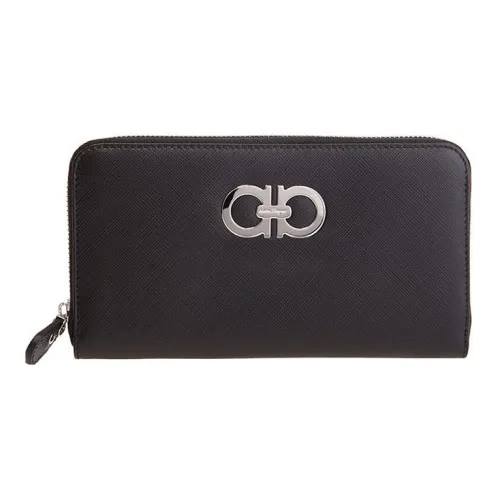 FERRAGAMO Кошелек из коровьей кожи стандартный женский черный