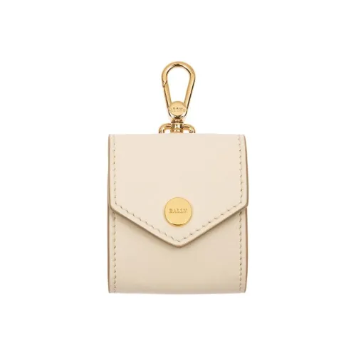 BALLY Кожа Чехол для наушников Женские Костяной белый