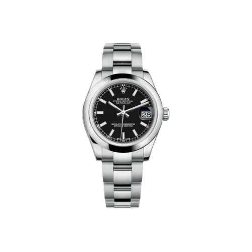 ROLEX Автоматический Механический Movement Женские часы Log Series Черные