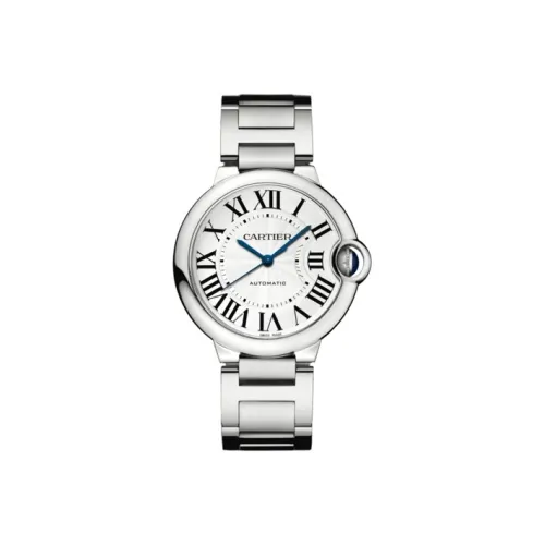 CARTIER Автоматический Механический Movement Унисекс Часы из коллекции Blue Balloon, 36 мм, серебряные
