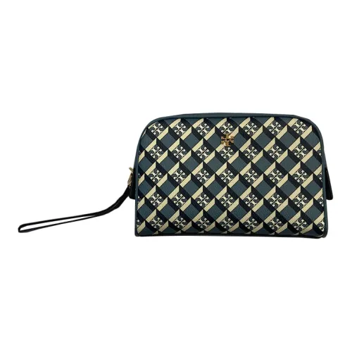 Tory Burch Клатч из коровьей кожи женский зеленый