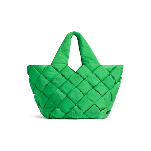 Bottega Veneta Cassette Нейлон Тоут Сумка Сумка для покупок Сумка Мужская Попугай Зеленый