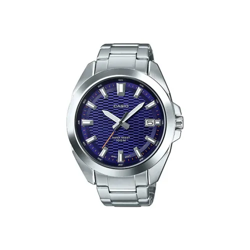 CASIO Standard Series Кварцевый механизм нержавеющая сталь ремешок мужские часы синий циферблат