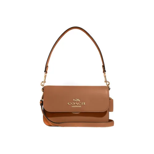 COACH Brynn Кожа Сумка Сумка через плечо Сумка через плечо Женская Красно-коричневая