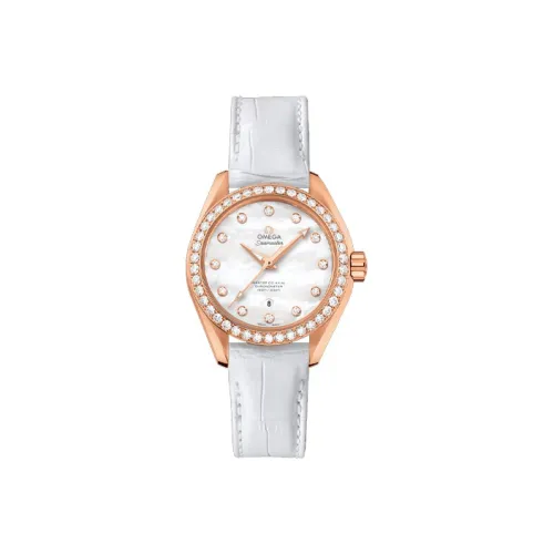 OMEGA Автоматический Механический Movement Женские AQUA TERRA 150 метров Часы 34 мм Белые