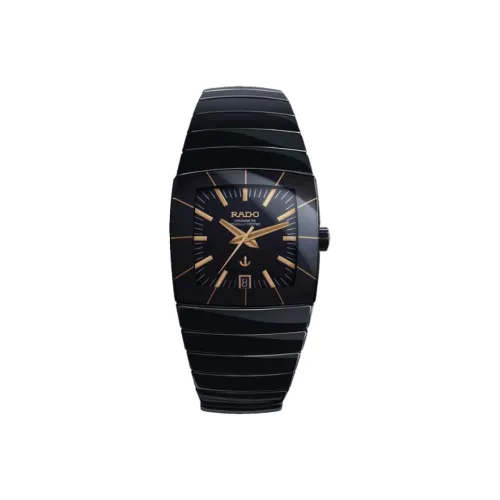 RADO Автоматический Механический Часы Мужские Silver Diamond Collection 34,8 мм Черные