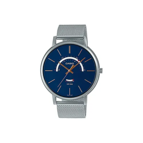 CASIO Standard Series Кварцевый механизм нержавеющая сталь ремешок мужские часы синий циферблат