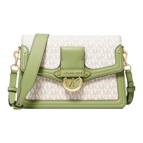 MICHAEL KORS Jessie Коровья кожа Курьерская сумка Сумка через плечо Средний Женская Матча Зеленый