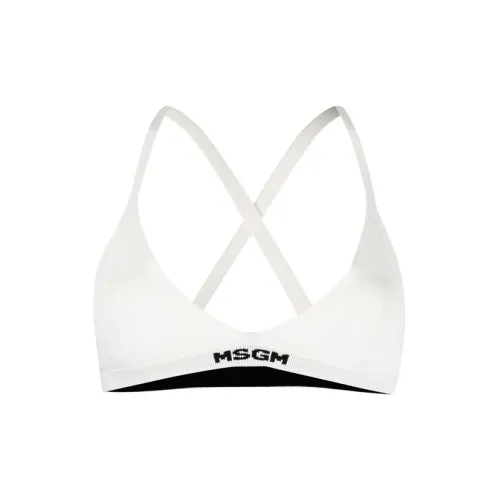 MSGM Белый Женские Бюстгальтеры
