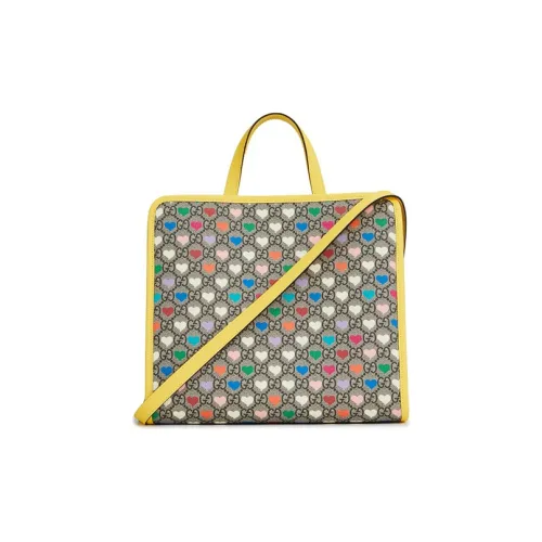 GUCCI Canvas с кожаными вставками тоут сумка для покупок сумка через плечо сумка детская сумка детская сумка