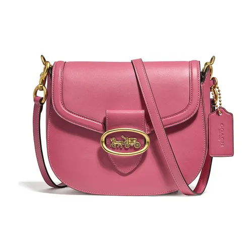 COACH Kat Кожа Сумка через плечо Маленькая Женская Орхидея Фиолетовая