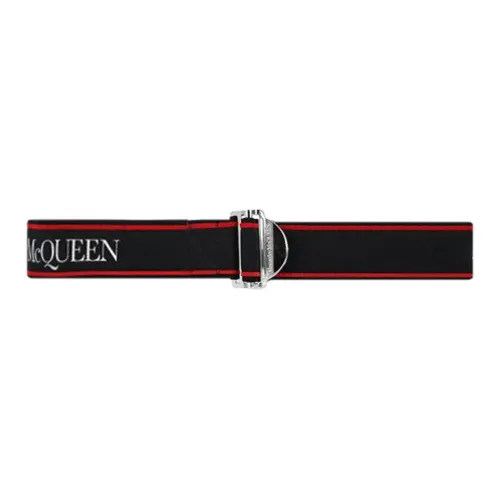 Ремни Alexander McQueen, ткань, черный, мужской