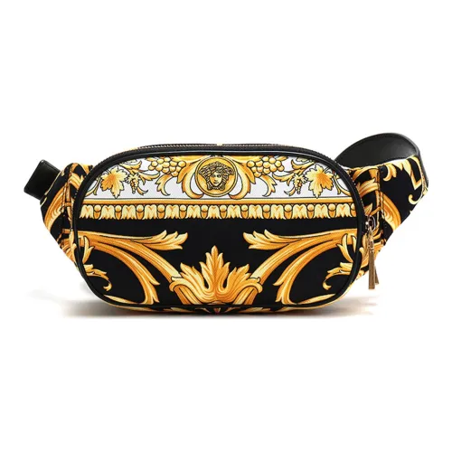 VERSACE Сумка через плечо плечевая сумка сумка на пояс обычная мужская черная многоцветная с принтом