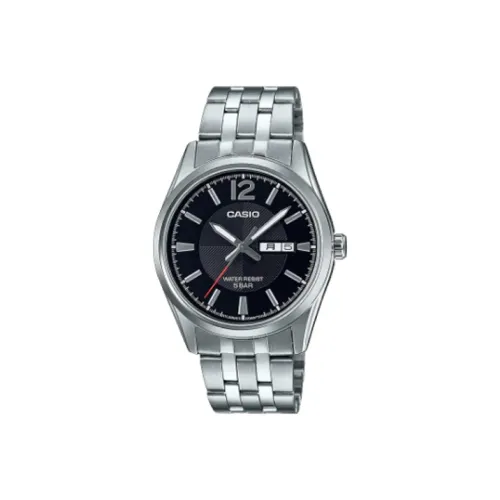 CASIO Standard Series Кварцевый механизм нержавеющая сталь ремешок мужские часы черный циферблат