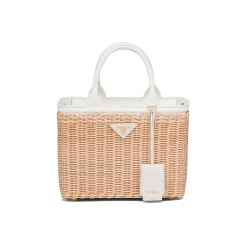 PRADA Прутья ивы Сумка через плечо Сумка Женская Светлый Умбра Белый