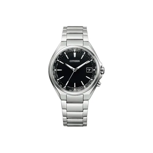 CITIZEN Светильник Кварцевый механизм Нержавеющая сталь Ремешок Часы Мужские Черный циферблат CB1120 50E