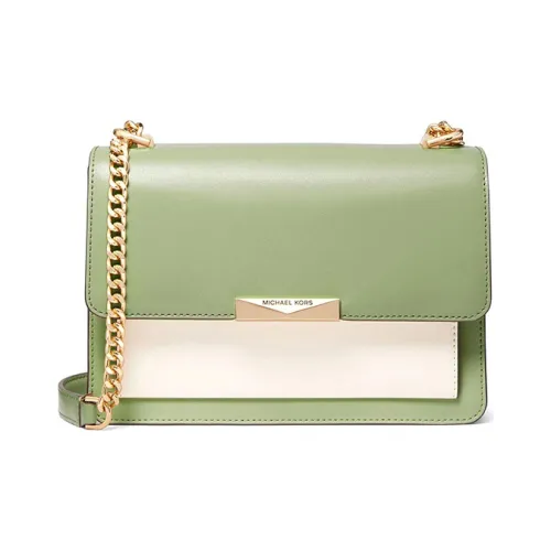 MICHAEL KORS Нефритовая кожа сумка через плечо большая женская авокадо-зеленый многоцветный