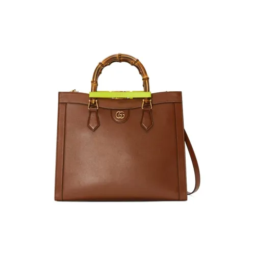 GUCCI Diana Кожа Сумка-тоут через плечо сумка среднего размера унисекс коричневый