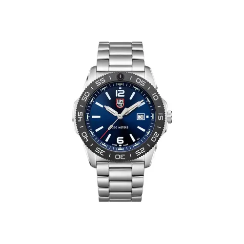 LUMINOX Кварцевый механизм Мужские часы Часы 44 мм Синий циферблат Корпус из нержавеющей стали Ремешок из нержавеющей стали XS.3123