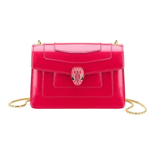 BVLGARI Serpenti Forever Сумка через плечо Сумка через плечо Мини Женская Красная